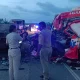 ambulance hit lorry three death