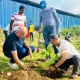 A sapling was planted on the banks of Tunga in Shivamogga