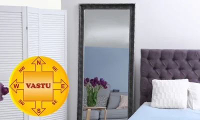 mirror in bedroom wall