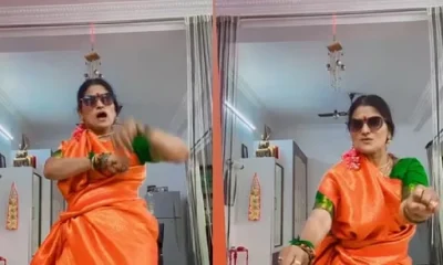 saree lady dance viral