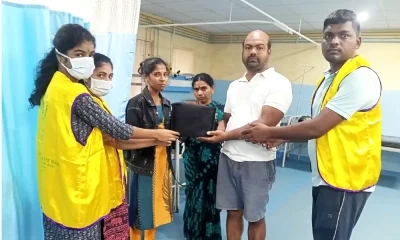 A family who donated eyes despite the grief of death showed humanity at siddapura