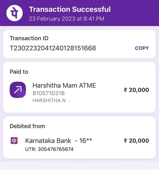 money transaction in phonepe