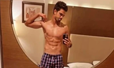 Arjun Tendulkar flaunts his six-pack abs in his latest pic