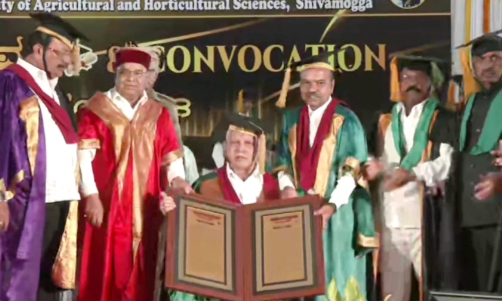 BS Yediyurappa conferred with honorary doctorate