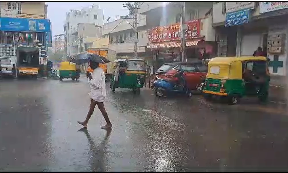 Rainfall in Bengaluru