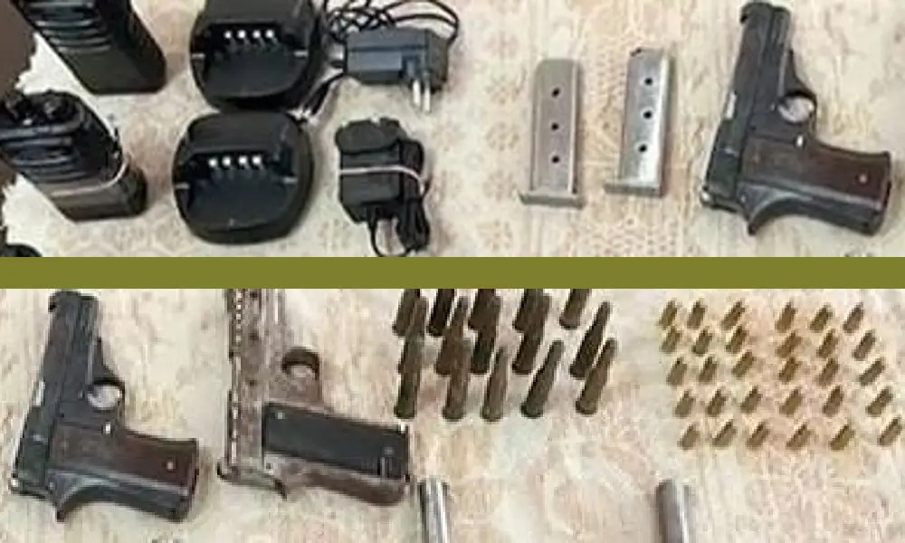 Weapons siezed in Bangalore from terrorists