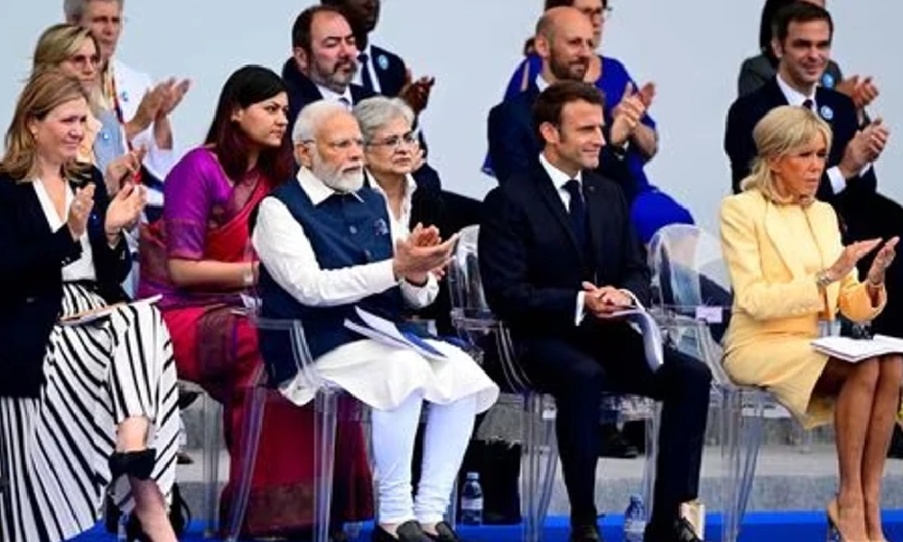 Modi participated in bastille Day parade in paris