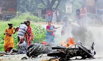 Bike Burn In West Bengal