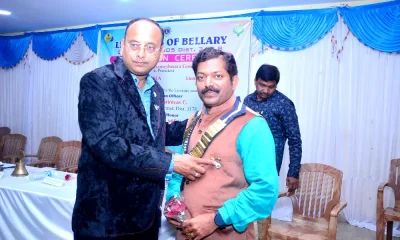 CA Siddharameshwara Gowda Karuru elected as new president of Lions Club of Ballari
