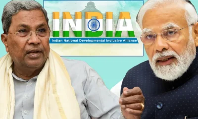 CM Siddaramaiah and PM Narendra modi on INDIA Alliance war