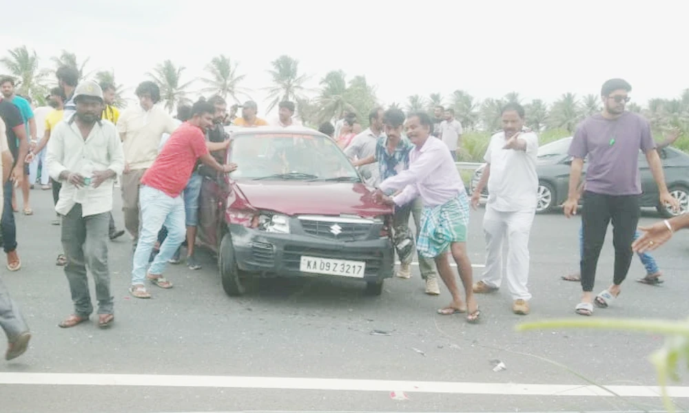 car accident near maddur 