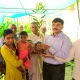 Distributed the saplings at the Sasya Santhe program for the public held at Shirasi