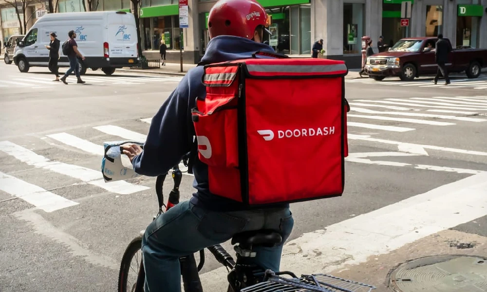 Food Delivery Boy Eats Customers Food