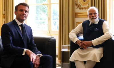 Emmanuel Macron and Narendra Modi