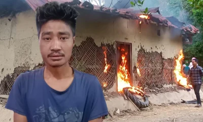 House Set On Fire In Manipur