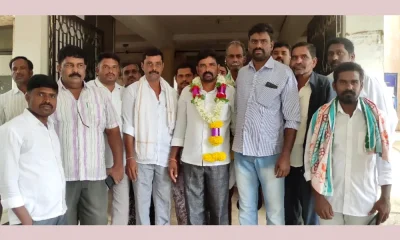 Kalakandappa elected as new member of Tirumani Gram Panchayat at Pavagada