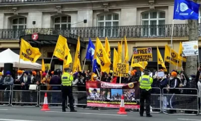 Khalistani Terrorists At Indian High Commission In London