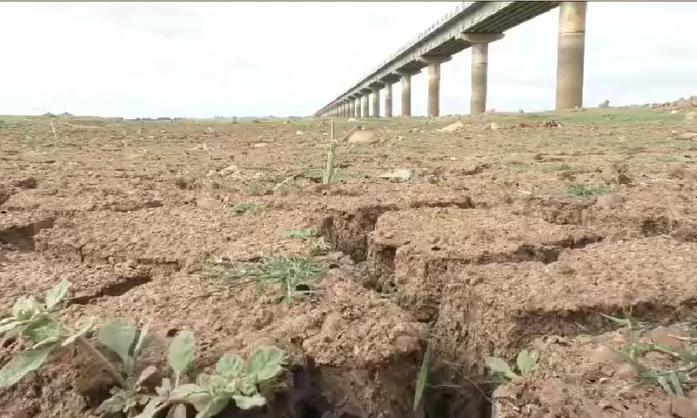 Drought at krishna river