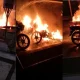 Bike fire in ramanagar