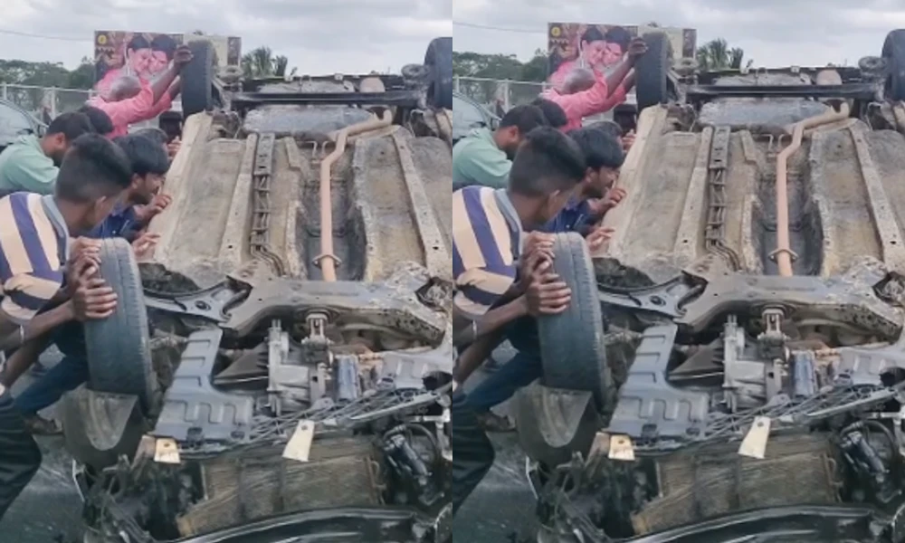 car accident in bangalore mysore expressway