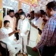 Minister Shivraj S Thangadagi visited the house of a deceased farmer in Kanakapura village