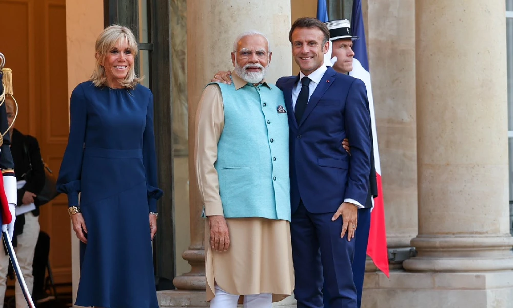 Modi Meets Macron
