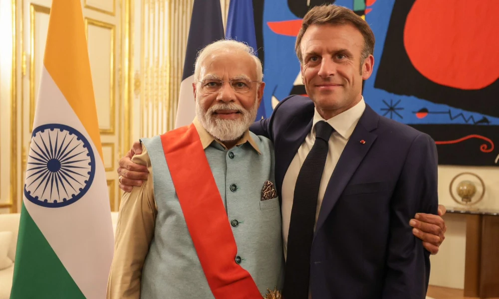 Modi With Macron