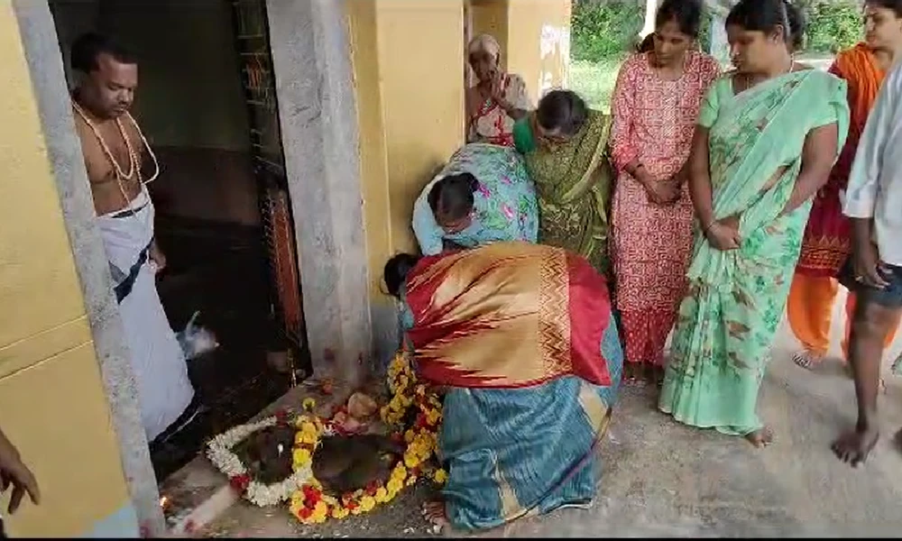 Monkey death in temple at anekal