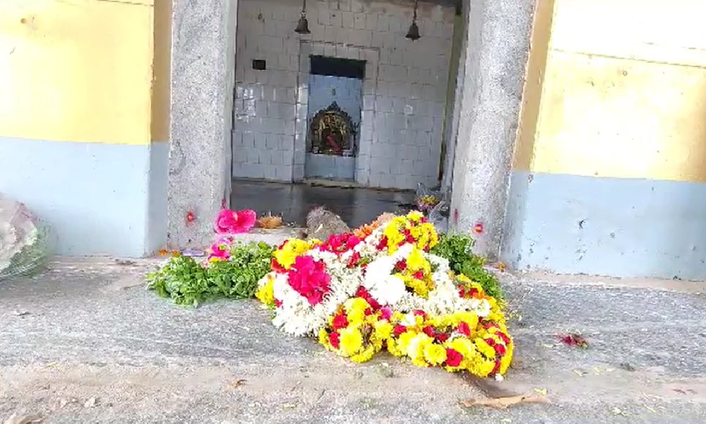 Monkey death in temple at anekal