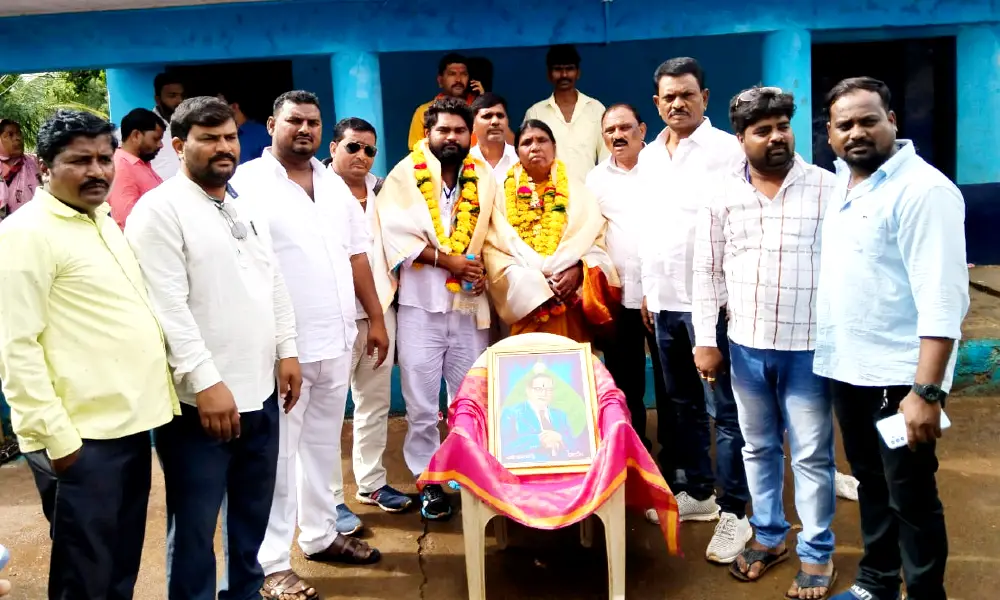 Narayanapur Gram Panchayat elected Yankamma as President Chetan Kade as Vice President