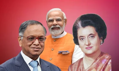 Narendra Modi Indira Gandhi And N R Narayana Murthy