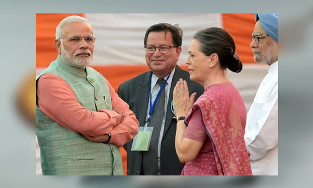 Narendra Modi And Sonia Gandhi