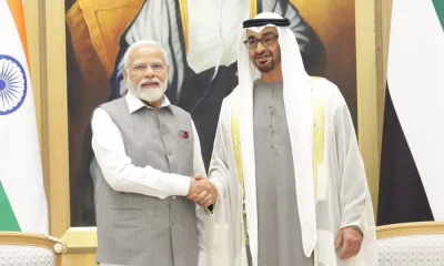 Narendra Modi With UAE President Sheikh Mohamed bin Zayed Al Nahyan