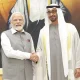 Narendra Modi With UAE President Sheikh Mohamed bin Zayed Al Nahyan