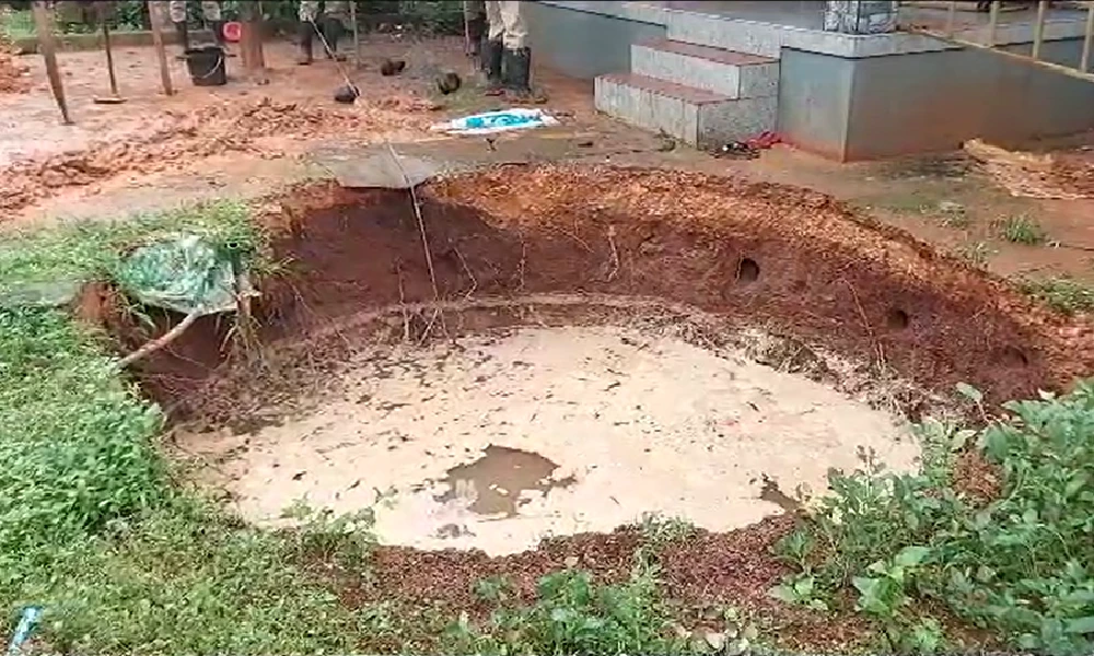 Heavy rainfall Effected Well collapse
