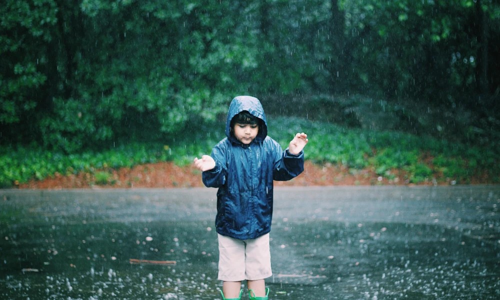 Kid in Rain