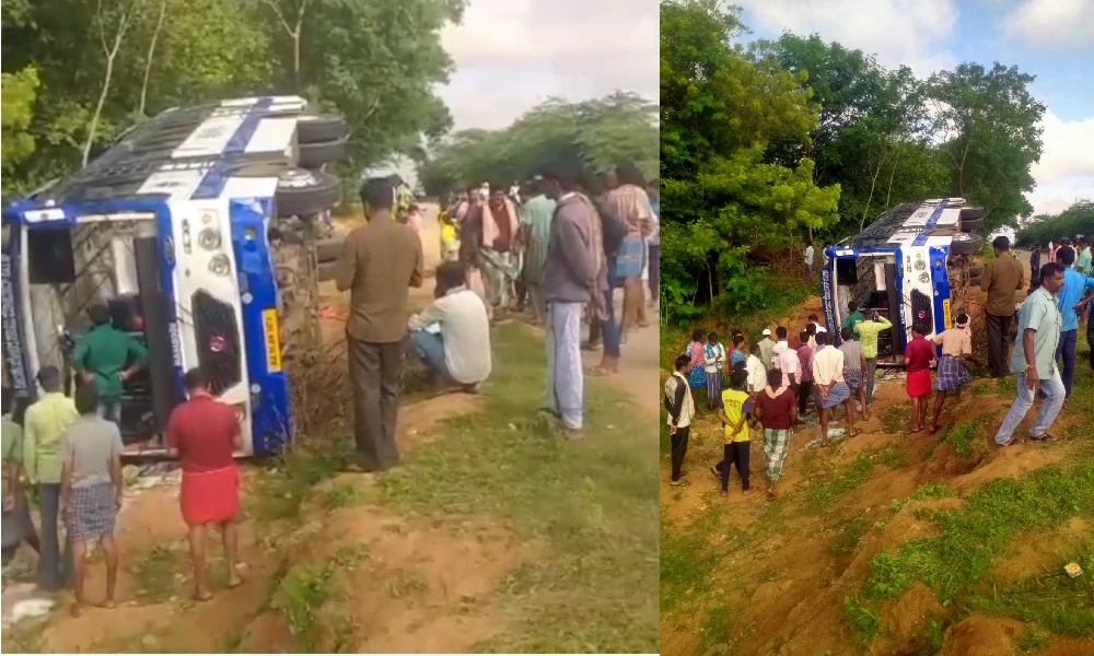 Bus accident At chitradurga