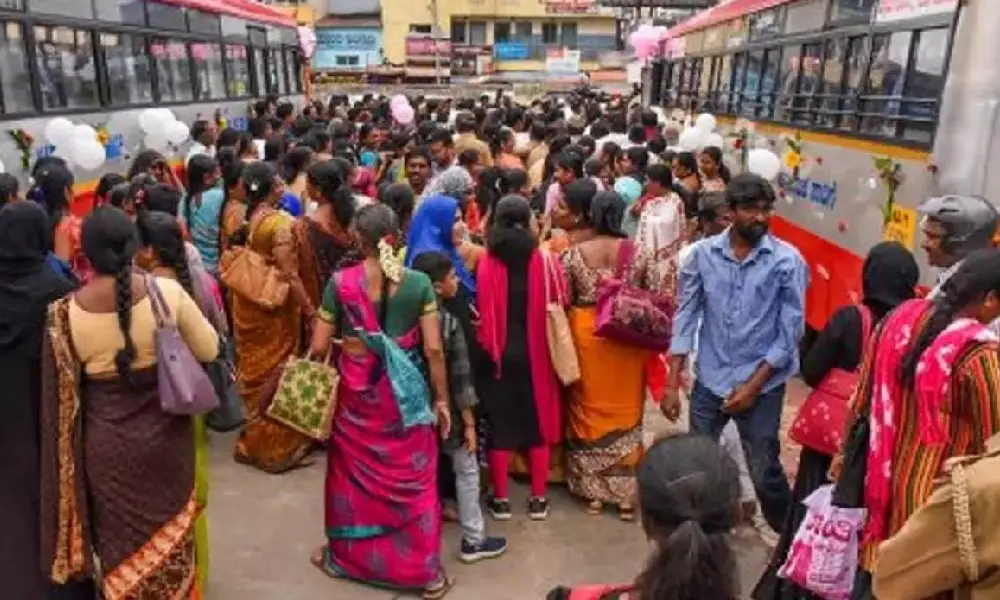 Heavy rush at KSRTC Bus stand