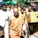 Shri Sathyatma Theertha Shri of Uttaradi Math has entered Holehonnur town