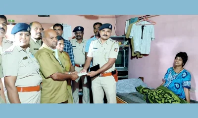 Social Work of Ripponpet Police Financial assistance to poor family for treatment
