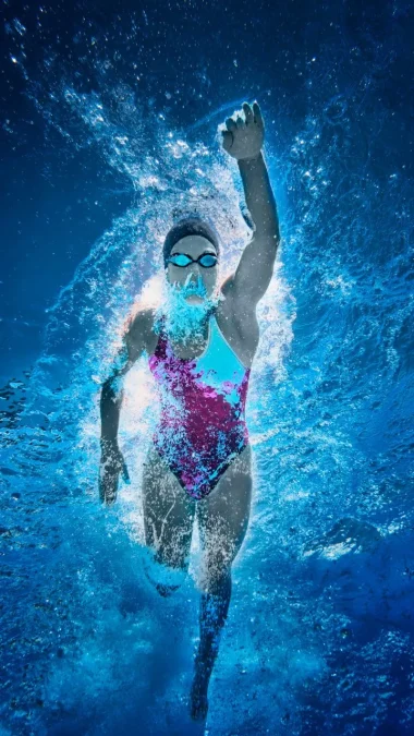 Strengthens leg arm shoulder back and abdominal muscles Benefits of swimming for women