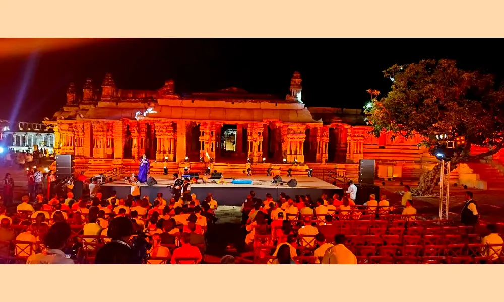 Various cultural events were held in Hampi