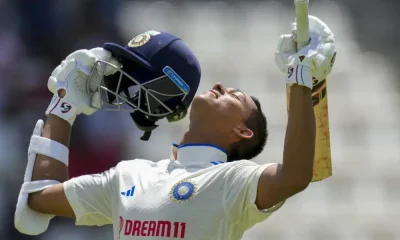 Yashasvi Jaiswal soaks in the moment after scoring his century