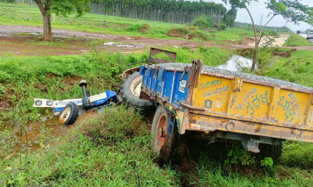 Tractor accident