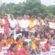 BJP protest at freedom park in bangalore