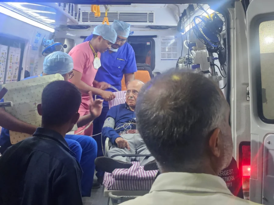 Dr Kasturirangan admitted to Narayana Health City Hospital in bangalore