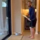 Kane Williamson playing cricket with his daughter