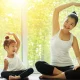 mother and daughter yoga