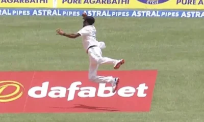 Mohammed Siraj takes a stunning catch