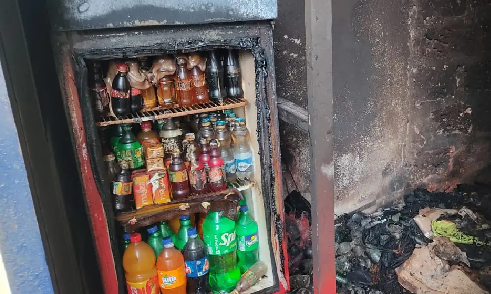 Lightning strike on house: Fridge damaged